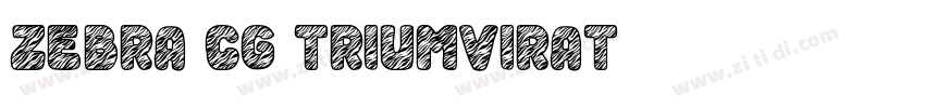 ZEBRA CG Triumvirat字体转换